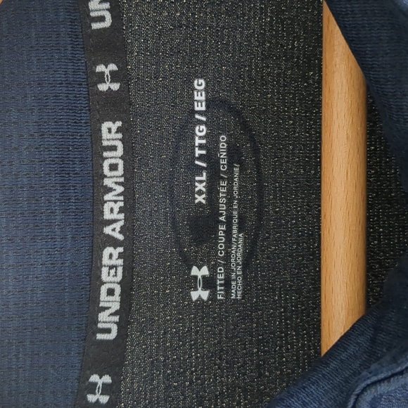 Under Armour Men's 1/2 Zip Lightweight Fitted Pullover Navy Blue Size XXL - Picture 3 of 11